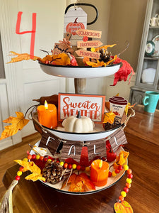 Tiered Tray Kit- Fall