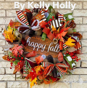 Fall Wreath-Happy Fall