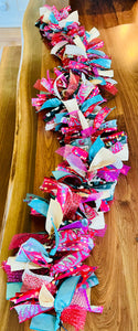 Rag Tie Garland CHRISTMAS