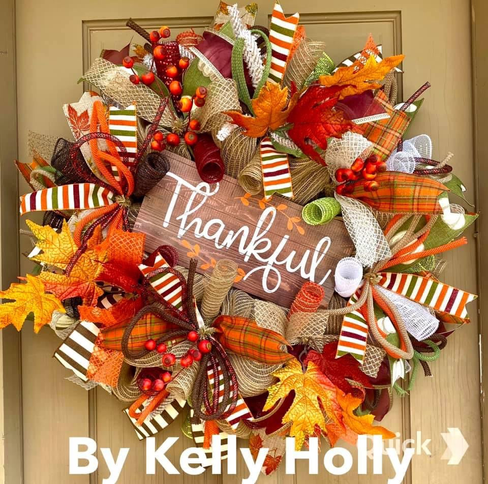 Fall Wreath-Thankful